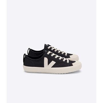 Black/White Men's Veja NOVA CANVAS Shoes | AU 246QMA